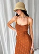 Пляжное платье Кружево ART KNIT янтарное, S-M 040551 - изображение 2