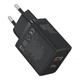 Сетевое зарядное устройство Baseus P10111404113-00 Cube Fast Charger 30W с портами Type-C + USB Black - изображение 3