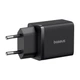 Сетевое зарядное устройство Baseus P10111404113-00 Cube Fast Charger 30W с портами Type-C + USB Black - изображение 4