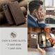 Чехол-книжка CaseMe из нубука для Samsung A25 Тёмно-коричневый - изображение 5