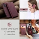 Чехол-книжка CaseMe из нубука для Samsung S24 Бордовый - изображение 3