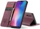Чохол-книжка CaseMe з нубуку для Xiaomi Mi 9 Бордовий - зображення 6