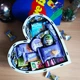 Подарочный бокс сердце с принтом «Love is...» со сладостями для девушки или ребенка (ar168) - изображение 5