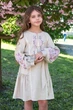 Сукня-вишиванка Mevis 5535 03 116 см бежевий - изображение 1