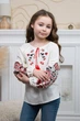 Вышиванка для девочки Mevis 5153 03 128 cм молочный - изображение 2