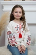 Вышиванка для девочки Mevis 5153 03 128 cм молочный - изображение 3