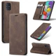 Чехол-книжка CaseMe из нубука для Samsung A51 Тёмно-коричневый - изображение 10