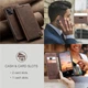 Чехол-книжка CaseMe из нубука для Samsung A33 Тёмно-коричневый - изображение 2