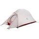 Палатка сверхлегкая одноместная с футпринтом Naturehike Cloud Up 1 Updated NH18T010-T, 20D, серо-красный - изображение 1