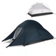 Палатка сверхлегкая одноместная с футпринтом Naturehike Cloud Up 1 Updated NH18T010-T, 20D, темно-синий - изображение 1