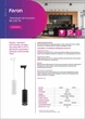 Трековый светильник FERON ML328-TR GU10, 70*260мм, подвес 120 см, белый - изображение 4