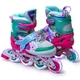 Детские раздвижные ролики 29-33 Scale Sports Mermaid подсветка колес бирюзовый - изображение 1