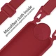 Чехол с ремешком Wave Premium Strap Crossbody Silicone Case для Apple iPhone 13 14 Red - изображение 3
