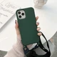 Чехол с ремешком Wave Premium Strap Crossbody Silicone Case для Apple iPhone 13 14 Pine Green - изображение 7