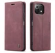 Чехол-книжка CaseMe из нубука для Xiaomi Mi 11 Lite Бордовый - изображение 4