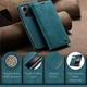Чехол-книжка CaseMe из нубука для Xiaomi Redmi Note 12 Бирюзовый - изображение 9