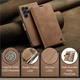 Чехол-книжка CaseMe из нубука для Samsung S23 Ultra Светло-коричневый - изображение 7