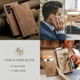 Чехол-книжка CaseMe из нубука для Samsung S23 Ultra Светло-коричневый - изображение 8