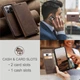 Чохол-книжка CaseMe із нубуку для Xiaomi Redmi Note 14s Темно-коричневий - зображення 6