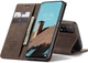 Чехол-книжка CaseMe из нубука для Xiaomi Redmi Note 11/11s Тёмно-коричневый - изображение 5