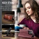 Чехол-книжка CaseMe из нубука для Xiaomi Poco X6 5G Бордовый - изображение 8