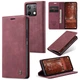 Чехол-книжка CaseMe из нубука для Xiaomi Poco X6 5G Бордовый - изображение 2