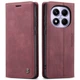 Чехол-книжка CaseMe из нубука для Xiaomi Redmi Note 14 Pro 4G Бордовый - изображение 6