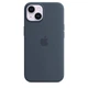 Чохол на iPhone 15 Silicone case OEM Magsafe blue - зображення 1