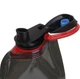 Складная спортивная бутылка для воды Bottle мягкая дорожная фляга с карабином для путешествий / кемпинга / походов / туризма, 700 мл, черная (110307577) - изображение 4