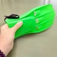 Набор для плавания (маска, ласты, трубка), зеленый L/XL 34-38 - изображение 2