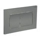 Панель змиву KOER KT-0602-07 240x160x10mm пластикова, кнопка квадратна (колір графіт) (KR5183) - зображення 1