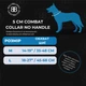 Тактический широкий ошейник для собак BullyBillows Combat Collar No Handle 5 cm L: 50 мм, ОШ 45-68 см Малиновый - изображение 4