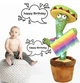 Танцующий кактус на батарейках 120 песен с подсветкой Dancing Cactus Зеленый - изображение 12