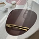 Салфетки сервировочные 45х37 Auburn Brown экокожа в форме капли - изображение 1