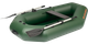 Легкая надувная лодка Kolibri К-220, одноместная, гребная, двухсекционная, в собранном в виде 75 х 45 х 30 см, 12.5 кг, зеленая - изображение 2