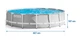 Басейн каркасний 12в1 INTEX 26720GN, 427 x 107 см, сірий - изображение 2