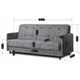 Набір з 2х диванів розкладних MEBEL ELITE TIVOLI 198 см Сірий / велюр PPHUE.MATTEO/SALLY9/Z2/WER - зображення 10
