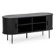 Тумба под телевизор MEBEL ELITE TRISH 120 см Черный ME.TRISH/CZ/RTV120 - изображение 6