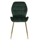 Стілець оксамитовий MEBEL ELITE LUCKY, Зелений / Золотий ME.LUCKY/Z/ZL/V/K - зображення 7