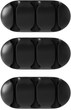 Органайзер для кабелів Allity ASA-400 3 шт. Black (5906667550979) - зображення 1