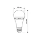 Лампа аккумуляторная LED TITANUM A68 9W E27 4000K 220V (TL-EMA68-09274) - изображение 2