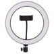 Кольцевая светодиодная LED лампа Flat Ring 10" + tripod 2.1m (Black) Epik (177075) - изображение 2