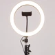 Кольцевая светодиодная LED лампа Flat Ring 10" + tripod 2.1m (Black) Epik (177075) - изображение 12