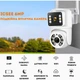 Уличная Wi-FI IP Камера видеонаблюдения 6MP ICSEE Q13 Besder поворотная с двумя объективами - изображение 5