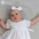 Летняя одежда для крещения девочки с ажурным кружевом Мамине Сонечко 68 размер "Прованс" белый муслин арт.22001-1. - изображение 2