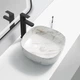 Раковина накладная Mixxus Premium DIVERSE-0104 MARBLE 370х370х135mm (MP6537) - изображение 3