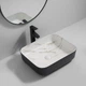 Раковина накладная MIXXUS PREMIUM DIVERSE-0110 MARBLE-BLACK 500х390х130mm (MP6517) - изображение 5
