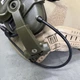 Навушники тактичні Earmor M32X Mark3, активні, з кріпленням на шолом і знімним мікрофоном, колір Олива (243816) - зображення 4