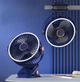 Настольный вентилятор аккумуляторный VHG F03 с LED подсветкой 10000 мАч 5 скоростей поворот 720° - изображение 3