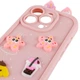 Протиударний Чохол TPU Toys Case with Ears для Apple iPhone 16 Pro (6.3") Light Pink - зображення 3